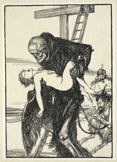 More cruel than Death, illustration from The Kaiser